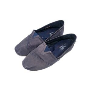 Women's Sketchers Bob's B CUTE Shoes 7.5 Faded Navy Slip Ons Casual Flats